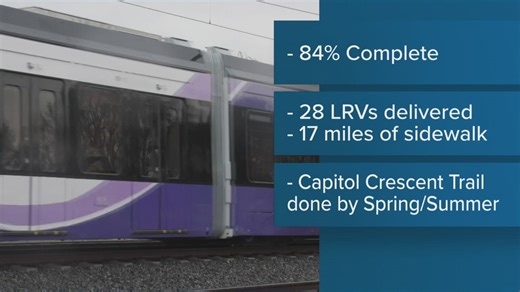 Test trains are running along the Purple Line after years of planning and closures