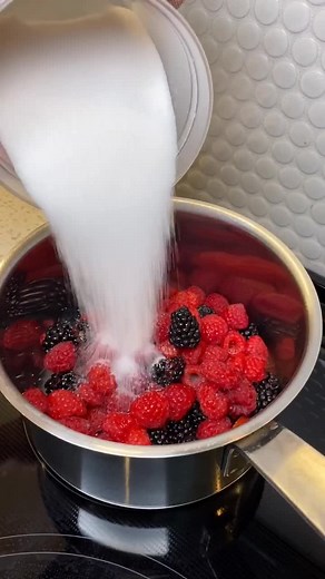 Mixed Berry Compote ASMR! Simple Recipe