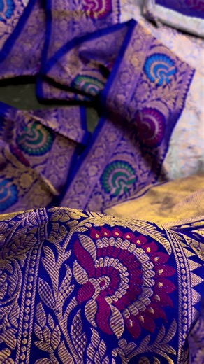 Exclusive handwoven brocade gadwal pure silk meenakari saree with zari borders, contrast pallu and blouse. Fall/ pico done.Silk mark CERTIFIED #jubaedaahmed #desi #gadwalsilksarees #ramadan2026 #eidcollection2026