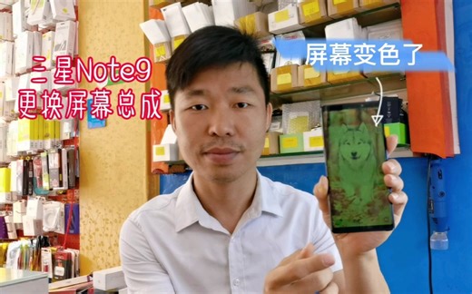 三星Note9更换屏幕总成，外表没碎显示屏怎么就坏了呢？
