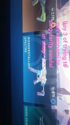 Day 3 of trying to get kuronami or singularity vandal in shop #valorant #valorantclips #gaming