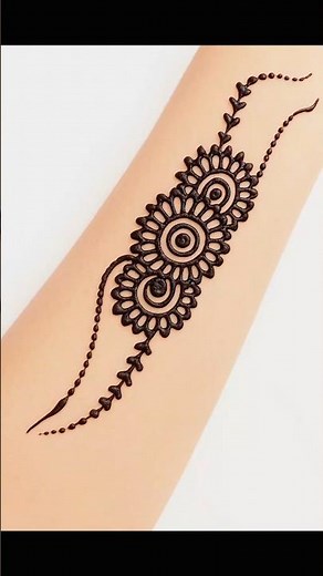 How to draw henna easy tutorial tutorial🌿✨ #mehndi #hennaart