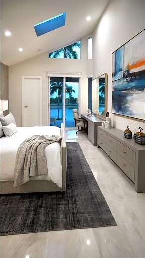 Inside a Modern Coastal Bedroom Design | Perla Lichi Design #bedroomdecor