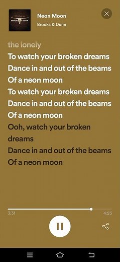 Neon Moon Lyrics - Brooks & Dunn