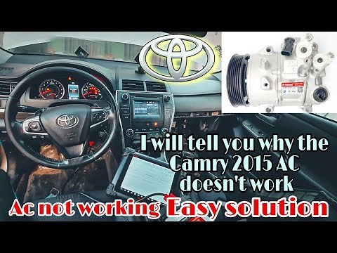 Ac not working Camry 2015. Easy solution 2 sensor compressor