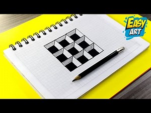 ✅ 3D Optical illusion Drawings - How to Draw 3D PICTURES Holes - Easy Art