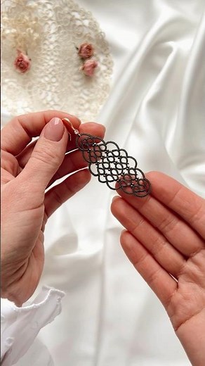 Magic from threads✨Tatting lace!💕 #tatting #handicraft #knitting #handmadejewelry