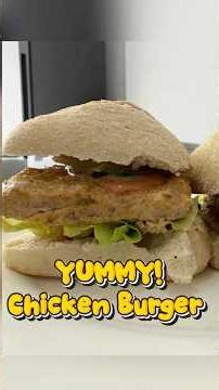 Homemade Chicken Burger Recipe | Juicy Inside & Better Than Fast Food!