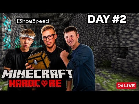 Racing Ishowspeed & Kai cenat Beating Hardcore Minecraft