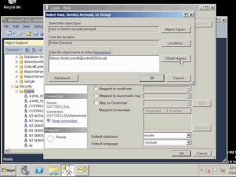 SQL Server 2012 Create User from Domain