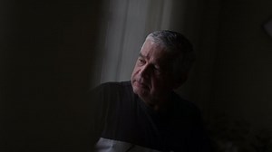 Older Man Peeking Out Outside Survelling Stock Footage Video (100% Royalty-free) 1060629106 | Shutterstock