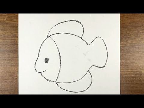 How to draw fish easy step-by-step | easy fish drawing for beginners