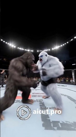 Bigfoot vs Yeti: Epic UFC Showdown! #UFC #Bigfoot #Yeti