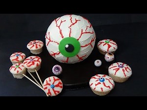how to make eyeball cake and sticky eyeballs