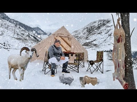 ❄️ CAMPING IN HEAVY SNOW WITH INFLATABLE HOT TENT | MUBASHIR SADDIQUE | VILLAGE FOOD SECRETS