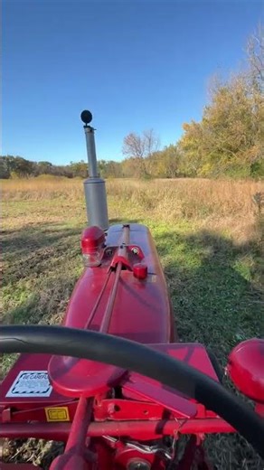 Farmall M Discing. View from the Tractor.