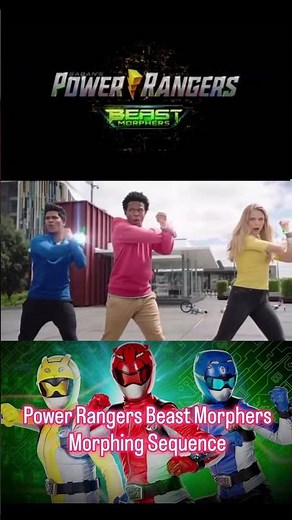 Power Rangers Beast Morphers - Morphing Sequence #powerrangers #beastmorphers #nostalgia #hasbro