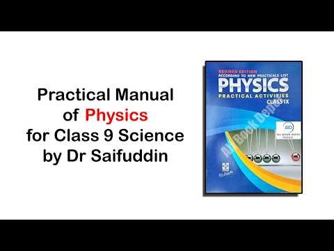 Practical Manual Journal of Physics for Class 9 Science by Dr Saifuddin | Ali Book Depot