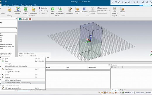 CST入门——材料导入