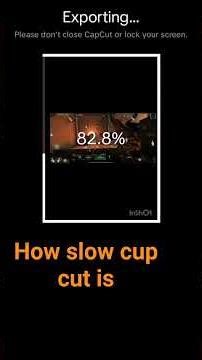 cup cut slow