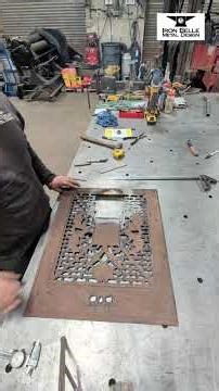 PART 1 - #Restoration of an #antique fireplace "Summer Cover" #metalart #welding #sculpture