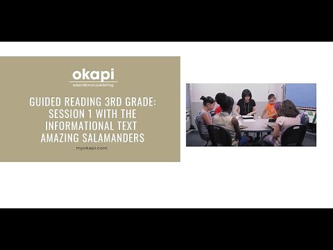 Guided Reading, Third Grade, Session 1 with informational text, Amazing Salamanders