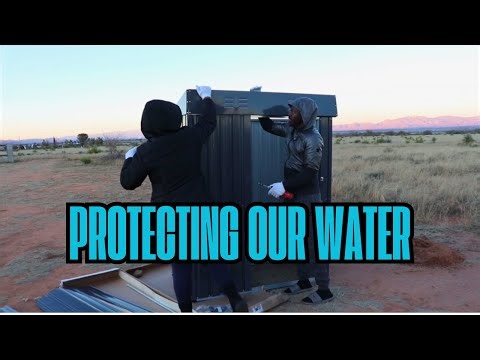Metal Shed Build for Homestead Water System | Pump, Tank & Water Heater | Homestead in AZ