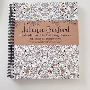 My new 16 month weekly colouring planner is here! Colour your way through a drawing a week from September 2017 - December 2018 with illustrations from Secret Garden, Enchanted Forest, Lost Ocean, Magical Jungle and Johanna's Christmas! | Johanna Basford