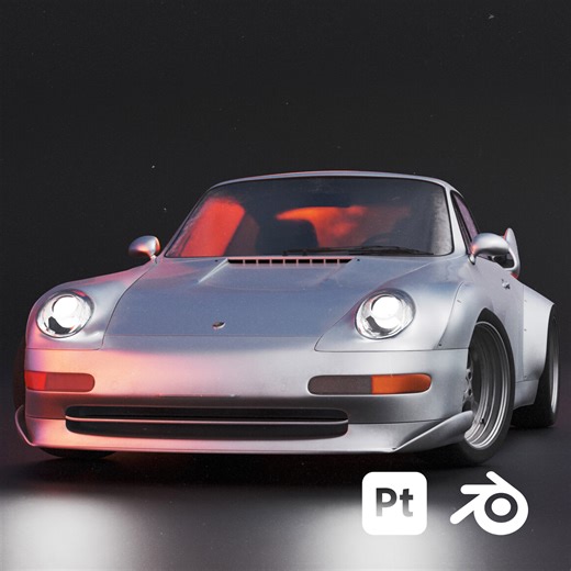 Porsche 911 GT2 (993) Generation High Poly Model, Michael Tiedtke