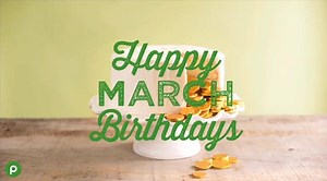 Here’s to delicious celebrations all month long. Happy Birthday, lucky Marches. | Publix