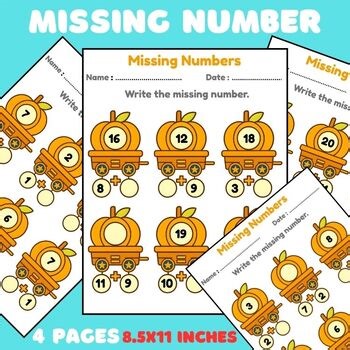 Missing Numbers Pumpkin Addition | Fall Math Worksheet | Kindergarten Addition