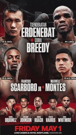 FREE FIGHT: Erdenebat vs. Breedy + Scarboro Jr. & The Ordonez Debut!