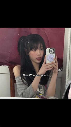 A side ponytail Wonhee compilation 🐹🐹 cuz we got more photos of it! #wonhee #sideponytail #hairinspo #kpop #illit