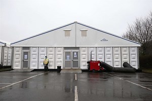 Temporary mortuary for 1,300 bodies ‘sobering reminder’ of coronavirus impact