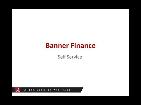 Banner Finance Self Service 9