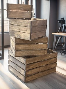 Handmade Wooden Nesting Crates – Rustic Farmhouse Storage Set - Etsy