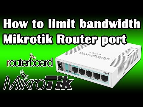 How to limit bandwidth Mikrotik Router port