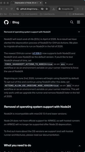 Node.js 20 End of Life #nodejs #devops #softwareengineering #computerscience