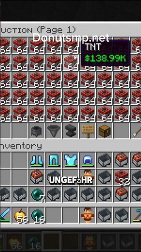 TNT money making Methode DonutSMP #minecraft #gaming #mc #donutsmp #minecraftserver #shorts