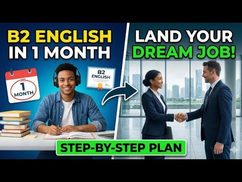 Get B2 English in 1 MONTH & Land Your Dream Job! Step-by-Step Plan