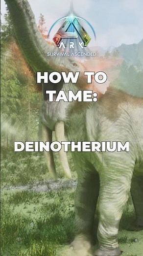 How to Tame a Deinotherium in Ark Survival Ascended #ark #arksurvivalascended #tutorial #dinosaur