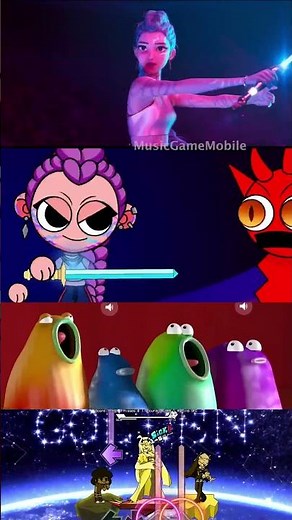 FNF Golden But Sprunki all Phase Mix Blob Opera 4 – KPop Demon Hunters #fnf #golden #blobopera