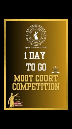 @mootcourt_smshetty on Instagram: "Just 1 day left for the courtroom chaos to begin ⚖️🔥 Get ready to witness the battle of words — Moot Court ’25 is here! . . . . @mootcourt_smshetty 📍Follow For More! #1DayToGo #MootCourt2025 #FinalCountdown #CourtroomVibes #LegalLegends #MootModeOn #LawSchoolLife#smshettycollege #mootcourtcompetition #bafbbi #mootcourt #mootcourtcompetition2025"