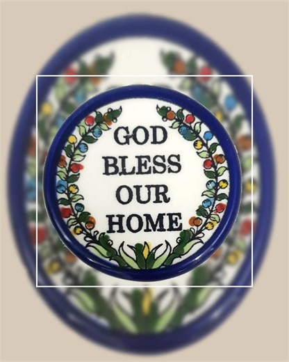Add a touch of culture and tradition to your home with this beautifully handcrafted ceramic magnet, made by skilled artisans in Palestine . Small in size yet full of meaning, it combines authentic artistry with everyday practicality . Crafted by Palestinian ArtisansEach magnet is shaped and painted by hand using techniques rooted in generations of craftsmanship . The result is a piece that reflects the soul of Palestinian heritage carefully made, full of color, and rich in tradition . Hand-Paint