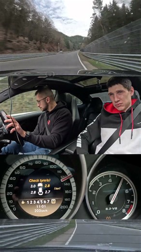 Rebuilt Mercedes-Benz W204 C63 AMG takes on the Nürburgring