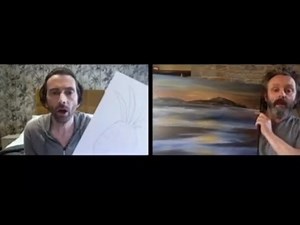 David Tennant and Michael Sheen - Art Comparisons