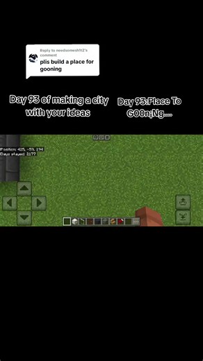 Day 93 of making a city with your ideas Day 93:Place to G00n¡Ng #minecraft#city#minecraftcity#build#fyp