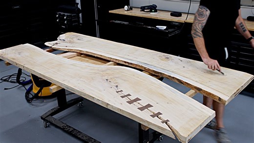 I built a stunning river table for my wife ❤️