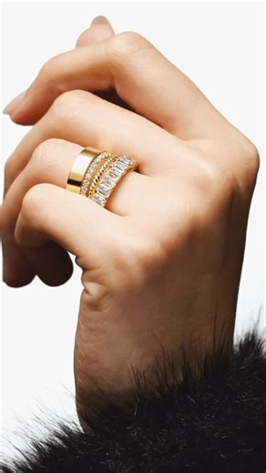 When minimal meets luxe: black white gold perfection. ✨ #shoptjc #jewelry #milwaukee #mke #jewelrystore #customjewelry #goldjewelry #style #accessories #goldaccessories #rings #earrings #fallstyle #winterstyle | The Jewelry Center