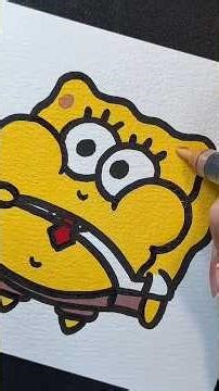 Asmr satisfying coloring #spongebob #coloring #painting #relaxing